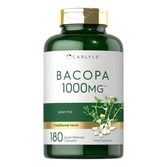 Suplemento Carlyle Bacopa Monnieri 1000 Mg 180 Cápsulas