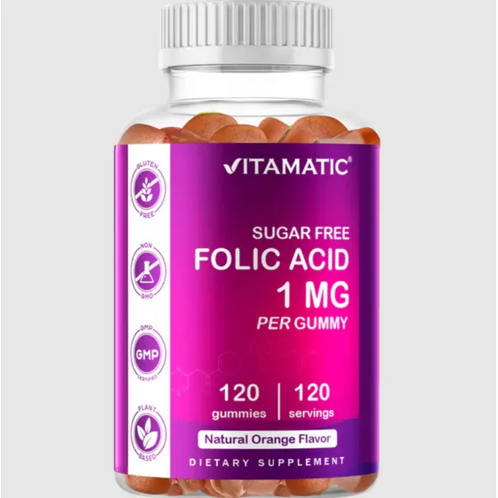 Vitamatic Ácido Fólico 1mg 120 Gomitas
