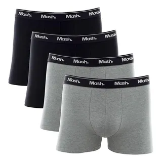Kit 4 Cuecas Boxer Cotton ElĂĄstico AlgodĂŁo Conforto Mash Kit 4 Cuecas Boxer Cotton ElĂĄstico AlgodĂŁo Conforto Mash