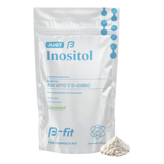 Suplemento B-fit B Just Inositol Myo Inositol Y D-chiro Inositol Fórmula 40:1 Suministro Para 2 Meses 60 Servicios De Alta Biodisponibilidad Sin Aditivos 100% Puro - Empaque Ecológico Bottle-free.