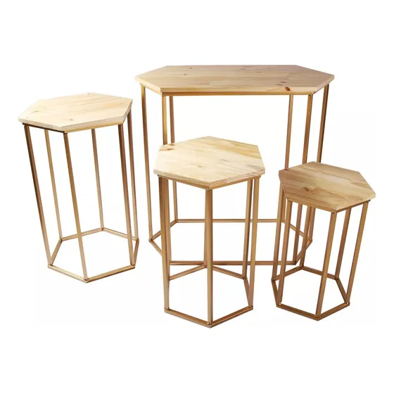 Kit De Mesa Sextavada Para Decoração De Festa 