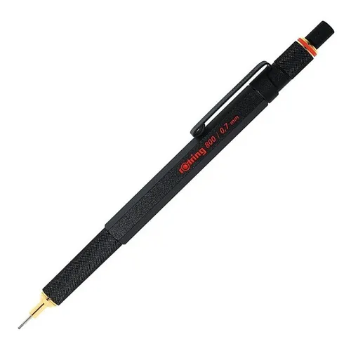 Lapiz Mecanico Portamina Rotring 800 Hexagonal Color Negro 0.7 Mm 1904446