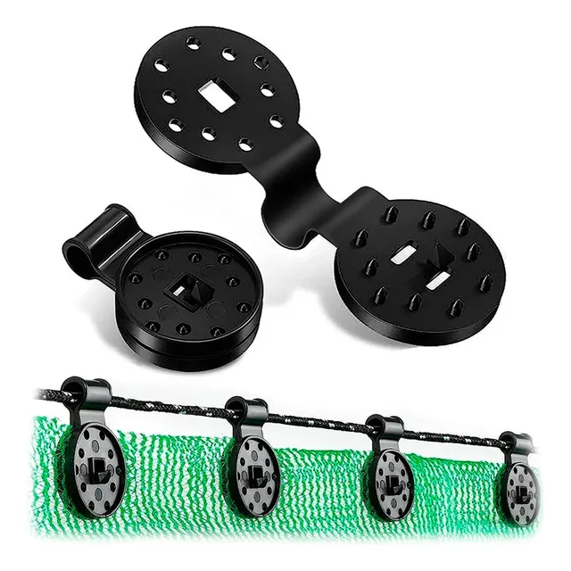 Gancho Clip Plástico Para Malla Raschel Sombra Exterior 50u