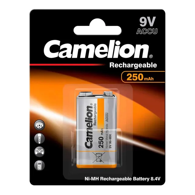 Bateria Recargable Camelion De 9v De 250mah,nuevo