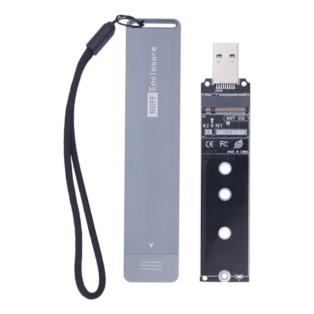 Case Gabinete Usb 3.0 Ssd Ngff Sata M.2 B B+m 5gbps Externo