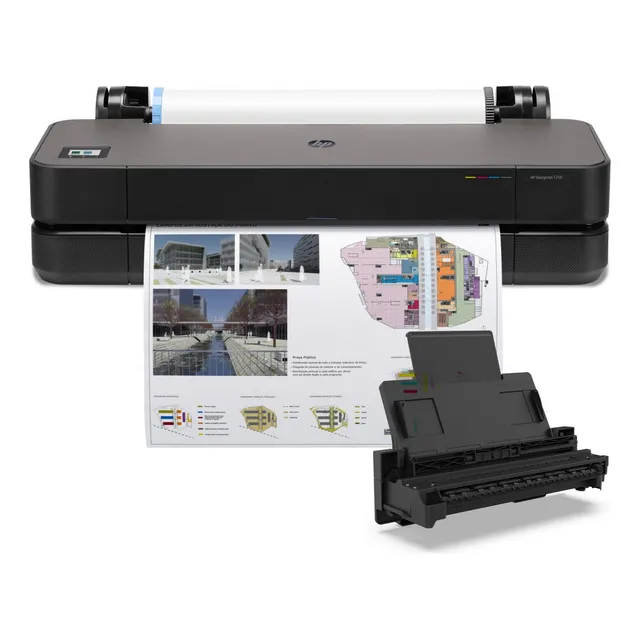 Plotter Hp Designjet T250 5hb06a + Bandeja A3 A4 8aj60a