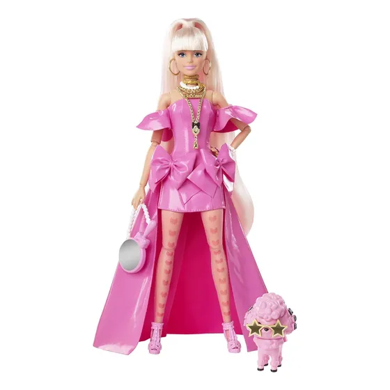 Barbie Extra Fancy. Vestido Elegante, Accesorios Y Mascota