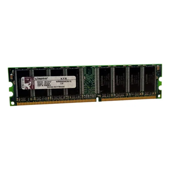 Memória Ram Kingston 1gb Ddr 400mhz Pc3200 Kvr400x64c3a/1g