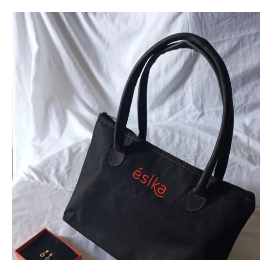 Cartera Esika Original Negra Multiuso