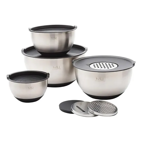 Juego De Cuencos Miu Acero Inoxidable 4 Piezas