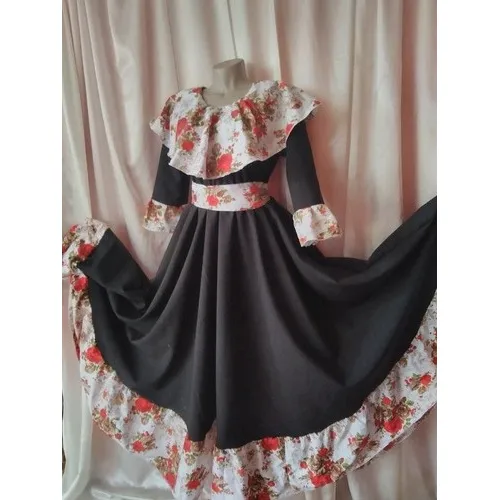 Vestido Campesino Negro 