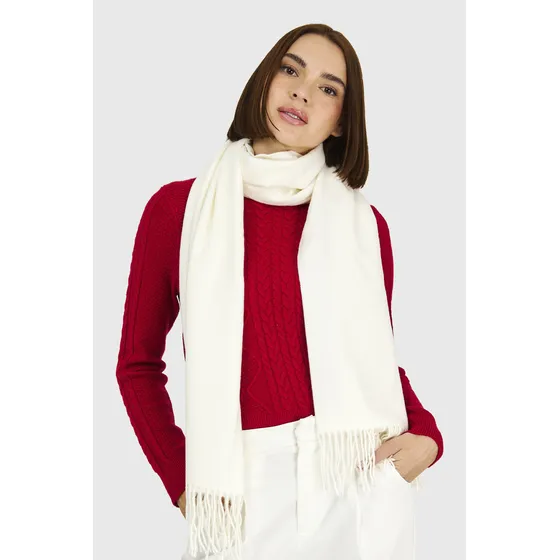 Bufanda Gruesa Blanco Invierno Nicopoly