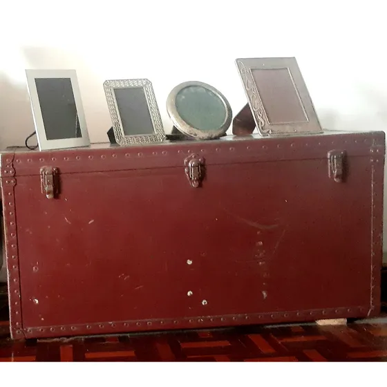Baúl Metal Y Madera