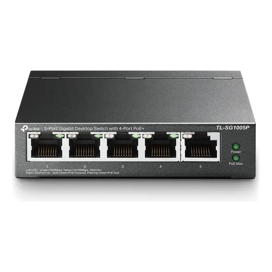 Switch Tp-link Gigabit Ethernet Tl-sg1005p Gigabit Poe+