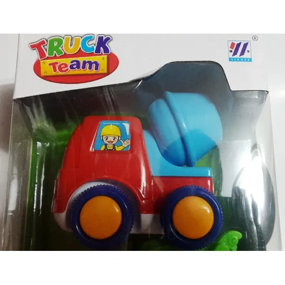 Set Carritos A Friccion 4 Camiones Truk Team Juguete De Niño