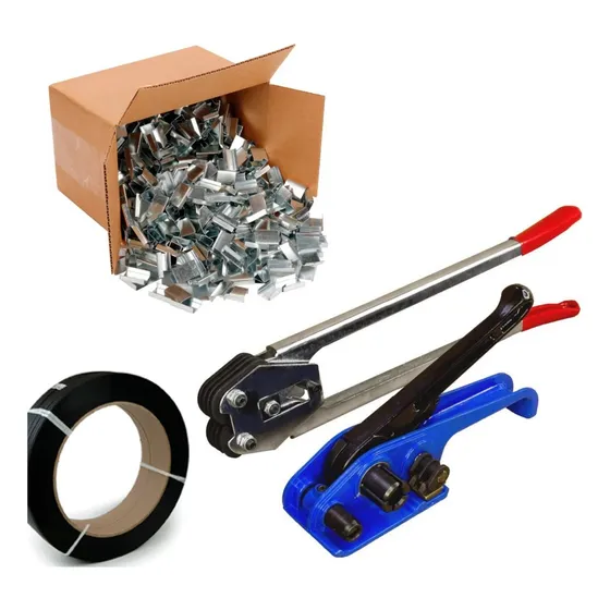Kit Flejadora Selladora Fleje De Plastico Y 1000 Grapas 1/2