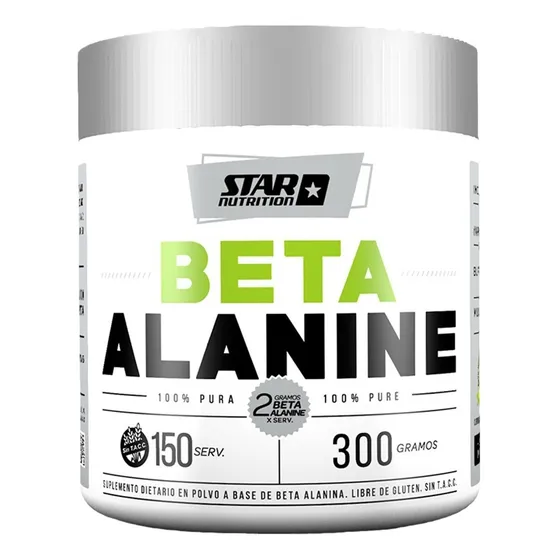 Beta Alanine 100 % Pure X 300 Grs - Star Nutrition Sabor Sin sabor