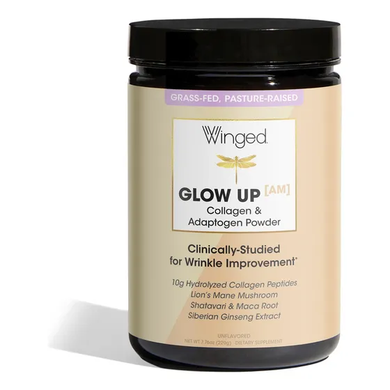 Péptido De Colágeno En Polvo Winged Wellness Glow Up Am 21 S