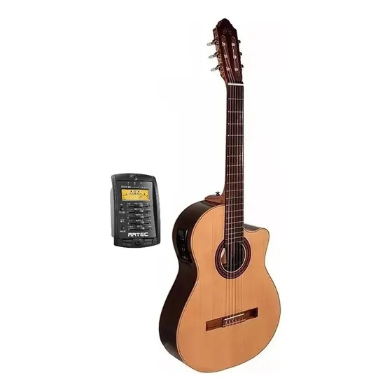 Guitarra Clasica Fonseca 40kec con Artec Edge-N Color Marrón Claro