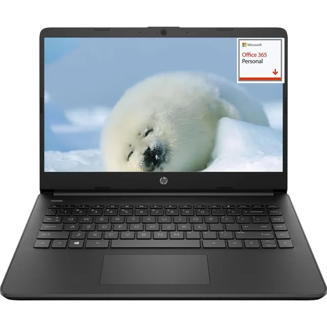 Laptop Hp 14 14'' Intel Celeron Dual Core 8gb 64gb -negro