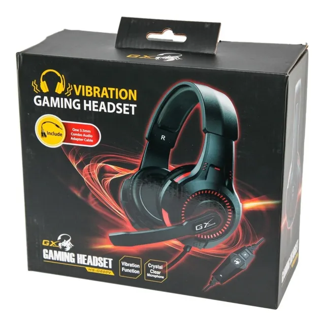 Auricular Gamer Microfono Genius Vibracion 40mm Soft Pu Htec