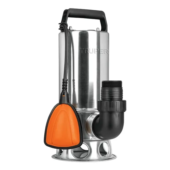 Bomba Sumergible Metálica Para Agua Sucia 1½ Hp Truper 12608 110V