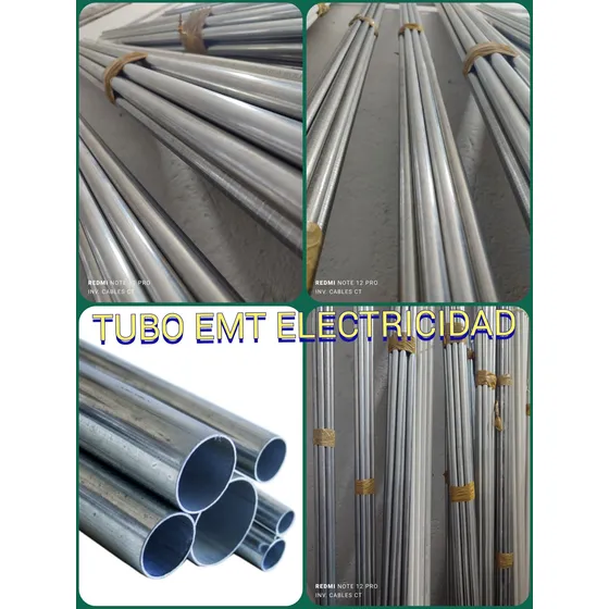 Tubo Electricidad Emt 1/2  3/4  1 Metal Galvanizado (pack)
