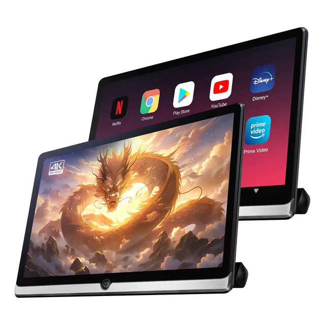 14  4k Android 11 Portatil Coche Tv Reposacabeza Tablet Para
