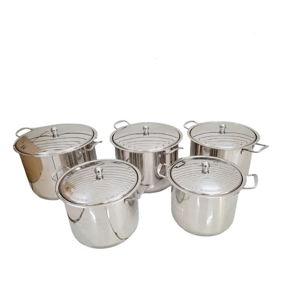Juego De Ollas  Acero Inoxidable Bekker Germany  X 10 Pzas