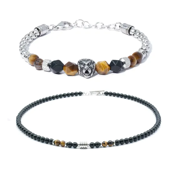 Pulsera Y Collar Para Hombre, Regalo Para Novio Hijo Padre
