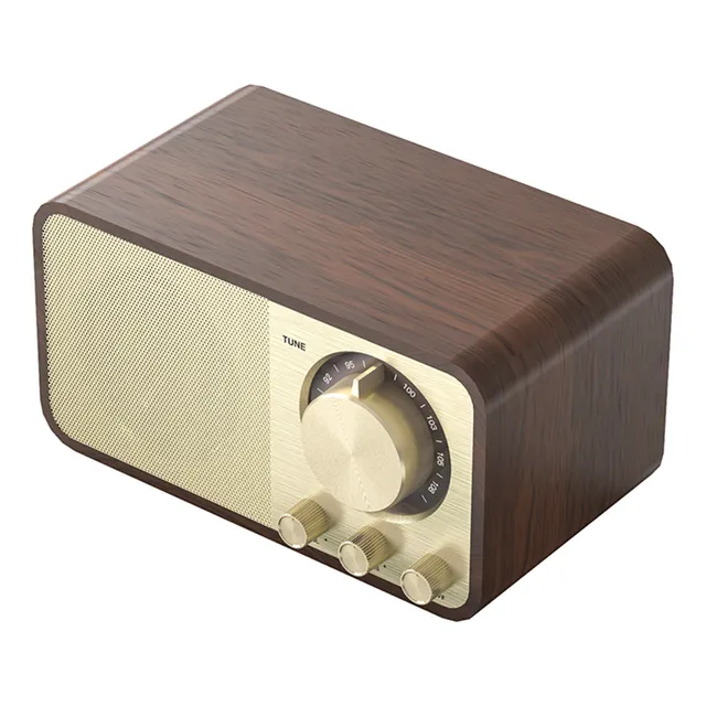 Altavoz Inalámbrico Bt5.0 De Madera Jy-66 Retro Soundbox Sup