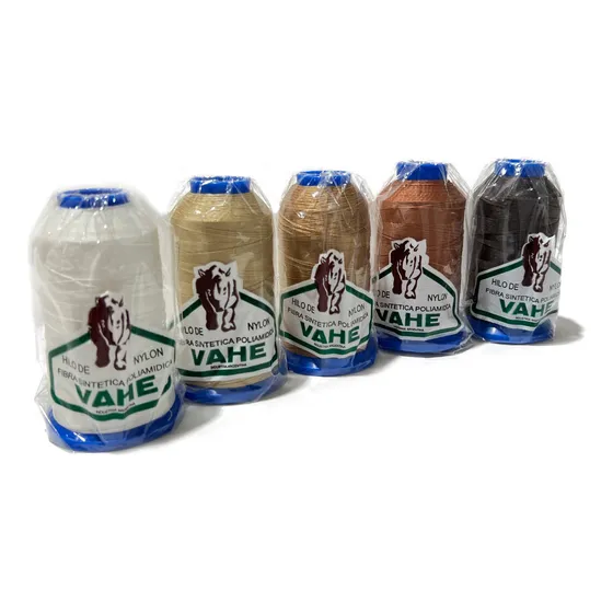 Hilo Nylon Vahe N40 Para Cuero-marroquinería 1000mt Colores