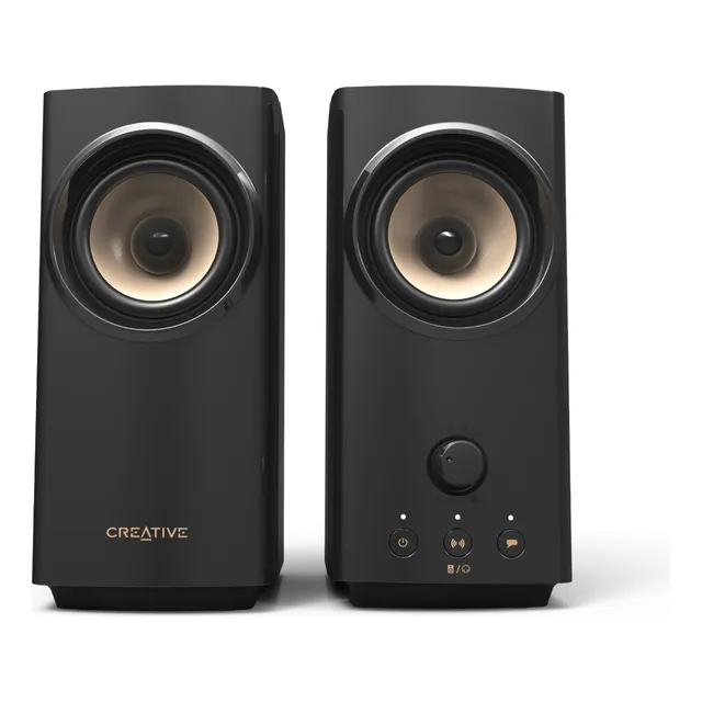 Parlante Creative T60 2.0 30w/60w Bt/ Usb-c/ 3.5mm Color Negro