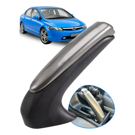 Alavanca Kit Capa Freio De Mão Honda New Civic 2007 Até 2011