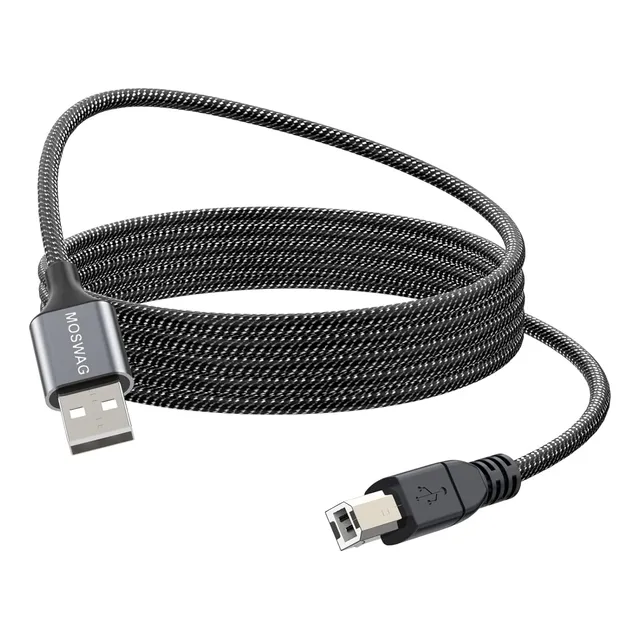 Moswag Cable Usb De 1 M Tipo A A B P Impresora Hp, Canon, Ep
