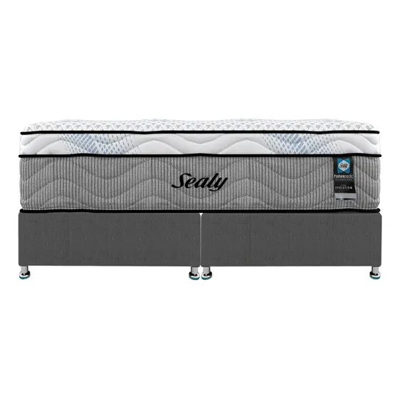 Colchon Sealy Y Box King Size Doha Posturepedic Euro Top + Envió Gratis