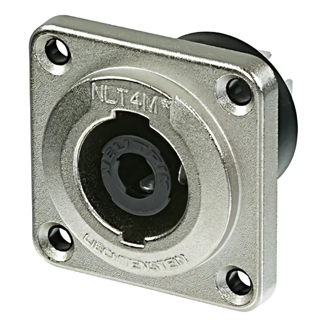 Neutrik Nlt4mp Ficha Speakon A Chasis 4 Contactos Metálico