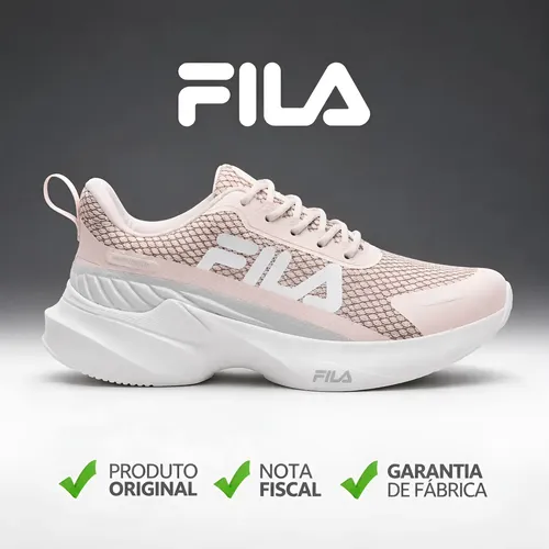 Tênis Esportivo Feminino Recovery Fila Salmao Cobre Liso 39
