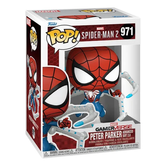 Pop! Funko Peter Parker Advanced Suit #971 | Spider-man 2