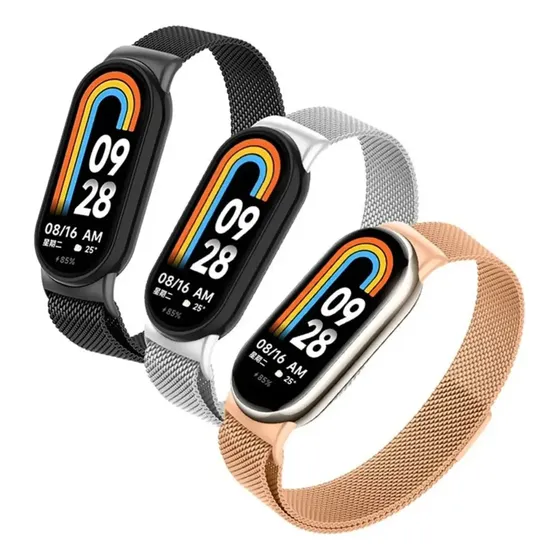 Correa Acero Milanes Magnética Para Xiaomi Smart Band 8/9/10