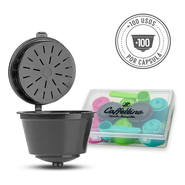 8 Capsulas Recargables Dolce Gusto Caffettino - Kit Eco