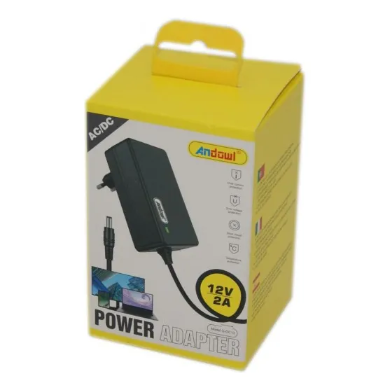 Adaptador De Corriente Ac Dc 12v 2a Andowl Q-dc13