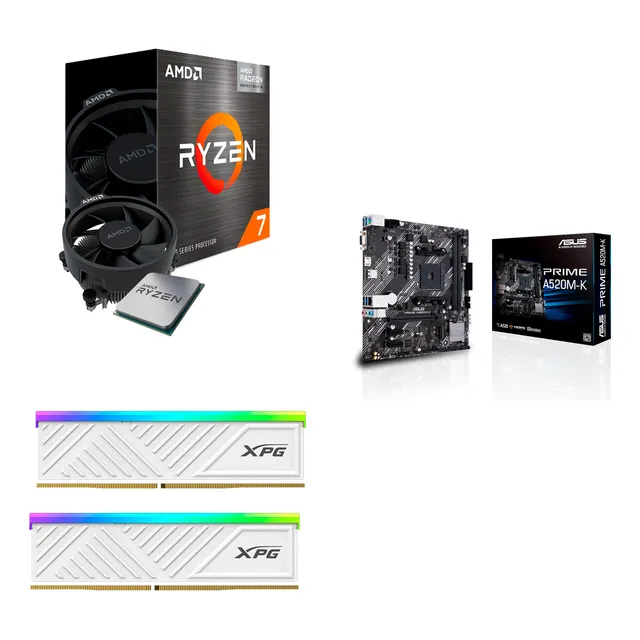 Kit Actualizacion Pc Gamer Ryzen 7 5700g + 32gb Ddr4 + A520