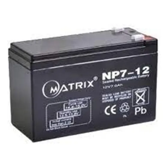 Matrix Bateria 12v 7ah  Para Ups, Alarmas, Iluminación