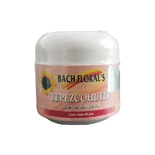 Crema Corporal De Tepezcohuite Flores De Bach 60grs