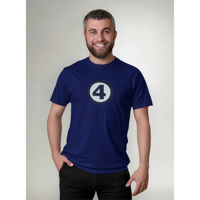 Camisetas Quarteto Fantástico Tocha Humana Reed Richards