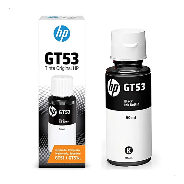 Tinta Hp Gt53 Negro Original 1vv22al 90ml