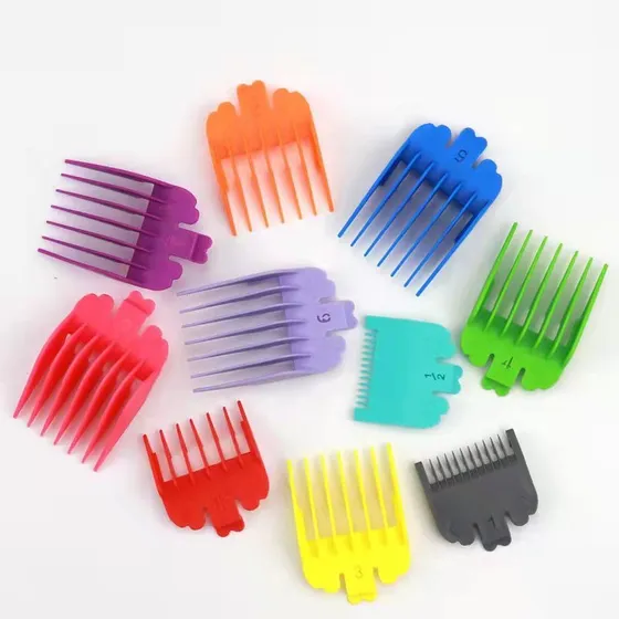 Set De Peine Trampa Afeitadora Barberia Plastico 10pcs
