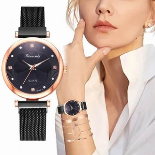 4 Piezas Reloj De Pulsera Cuarzo De Moda Cielo Para Mujer 4 Piezas Reloj De Pulsera Cuarzo De Moda Cielo Para Mujer
