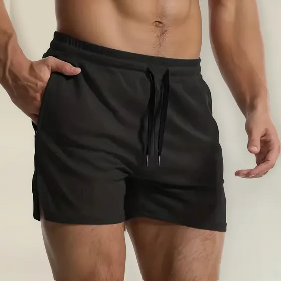Short Deportivo Hombre Para Gimnasio Y Entrenamiento Black 